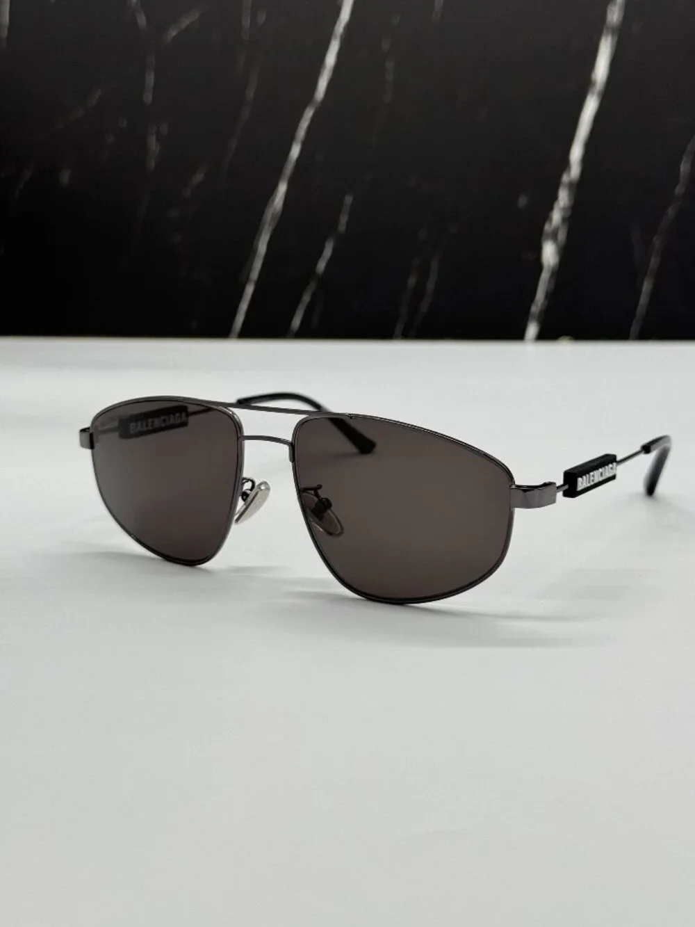 NEW BALENCIAGA BB0115S 001 BLACK PILOT UNISEX SUNGLASSES BALENCIAGA EYEWEAR